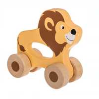 Jucarie din lemn – Leu/Elefant cu 4 roti, 12x11x4.5 cm 19 RON/BUC
