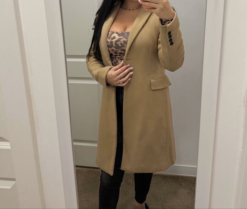 Palton Zara Mantecco marimea XS