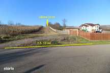 Vând teren extravilan 1691mp în Răcăștia, la 2km de Hunedoara, f.s 13m