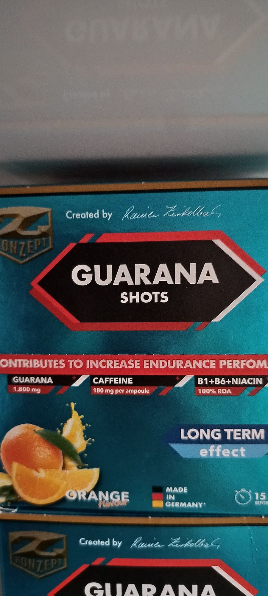 Supliment sala/sport Guarana 1800 mg shots