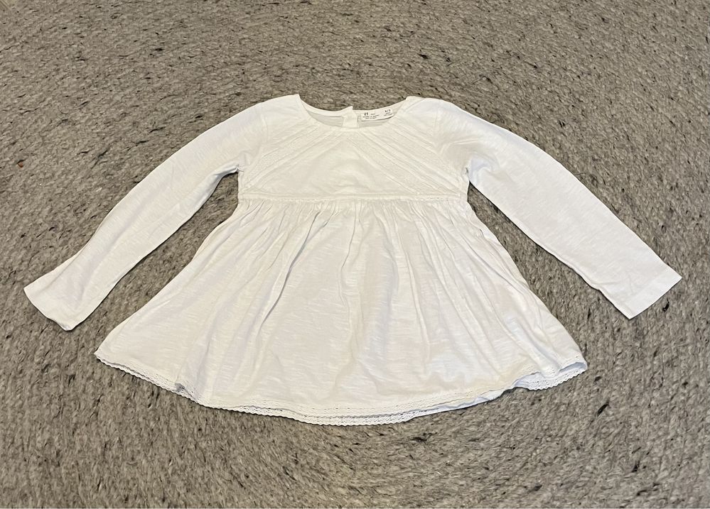 Outfit/ bluza si fusta imitatie piele H&M pt fetite 4-5 ani/ 110 cm