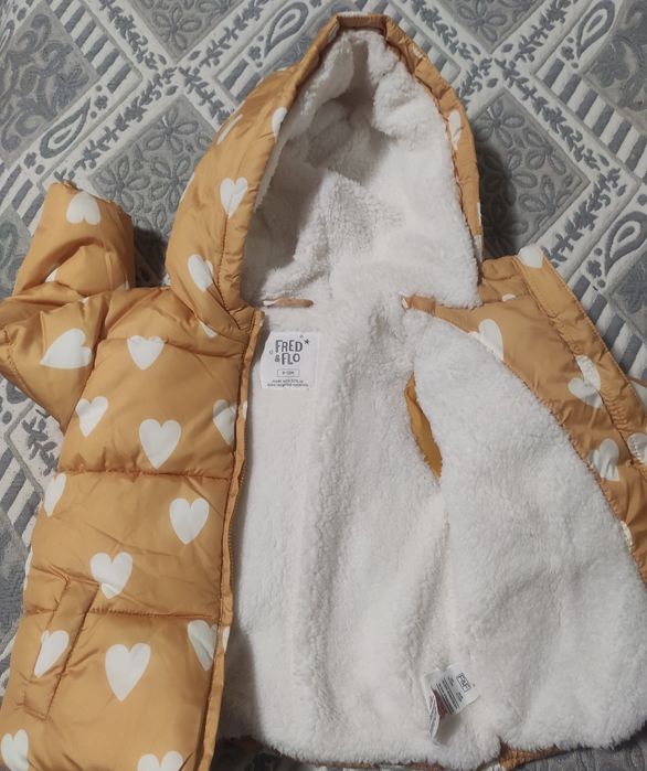 Зимно яке за момиче 9-12 месеца
