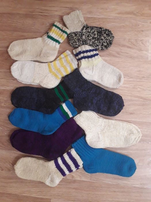 Носки вязаные шерстяные