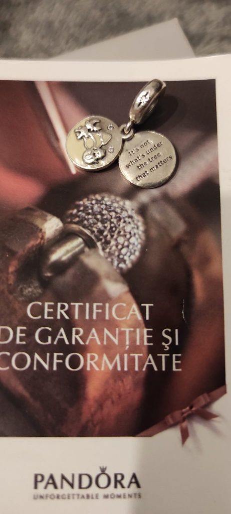 Brățară Pandora, inel + 7 talismane - originale
