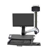 Ergotron StyleView Combo System with Worksurface Small CPU aluminum