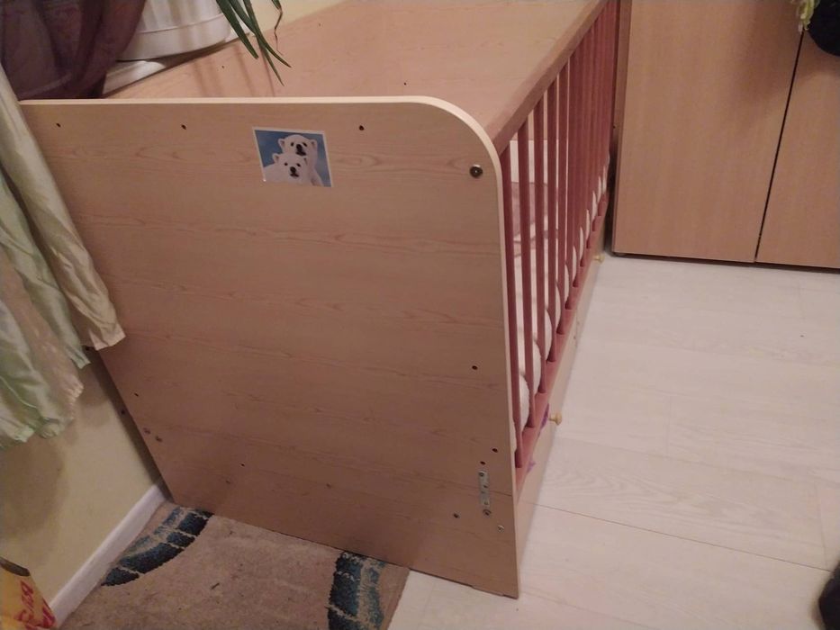 Детска кошара с матрак с бамбукови влакна.