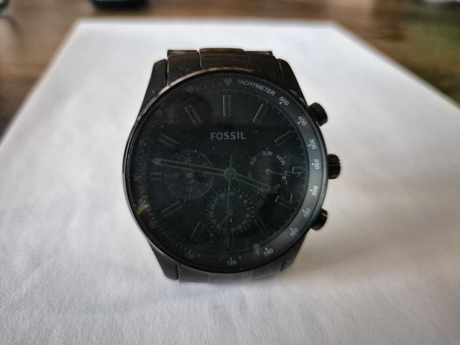 Ceas Fossil Cronograf – Black Steel