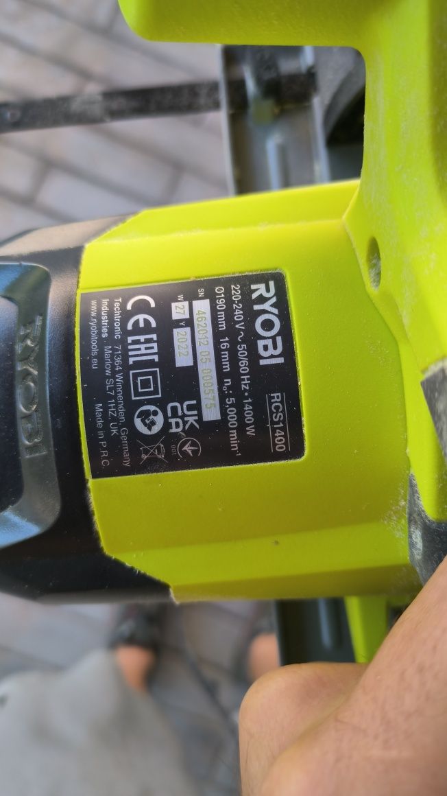 Ръчен циркуляр Ryobi RCS1400