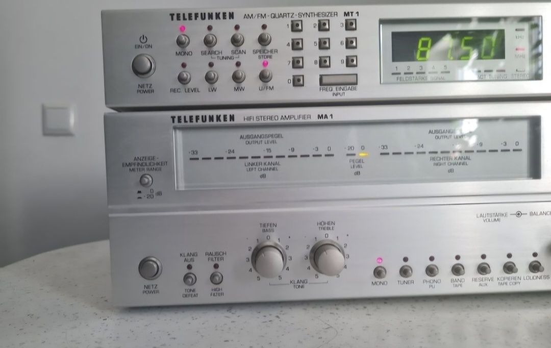 Amplificator Telefunken MA1 și tuner Telefunken MT1