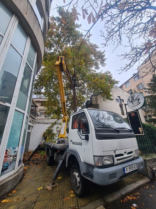 Услуги автовишка вишка самосвал с кран,топлоизолация,рязане на дървета