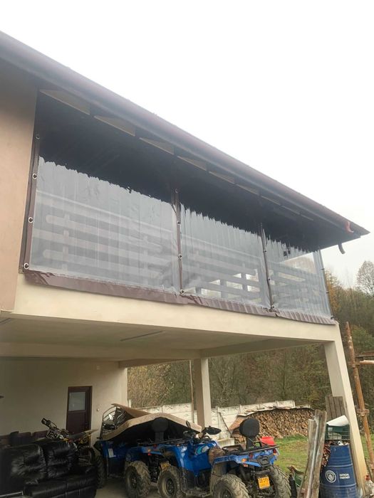 Inchidere terasa si foisoare cu folie transparenta PVC Cristal