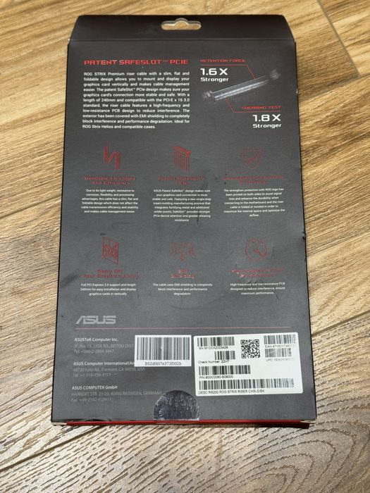 Кабель удлинитель для видеокарты ROG Strix Riser Cable / Райзер