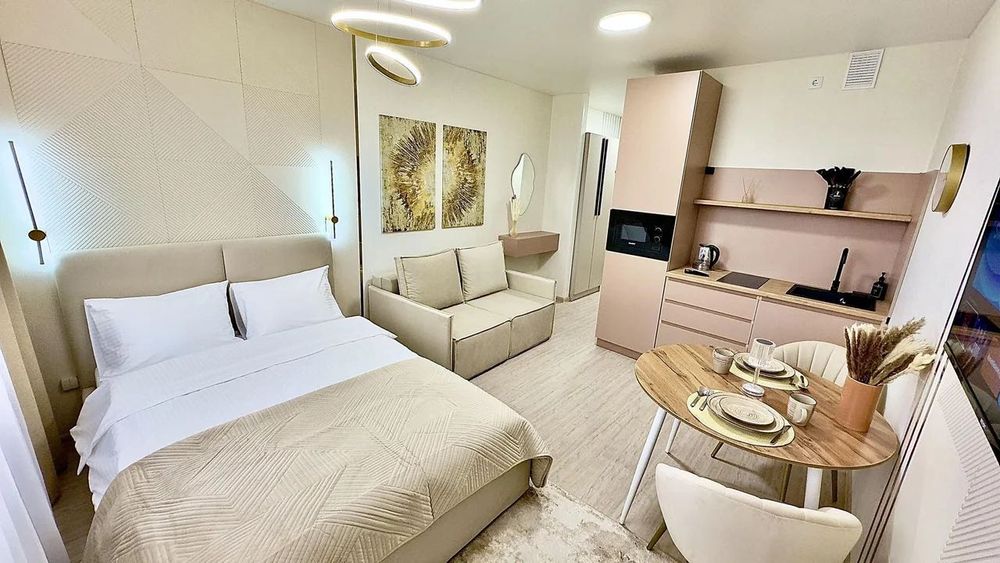 Квартира посуточно, однокомнатная, район Хан Шатыр, левый берег