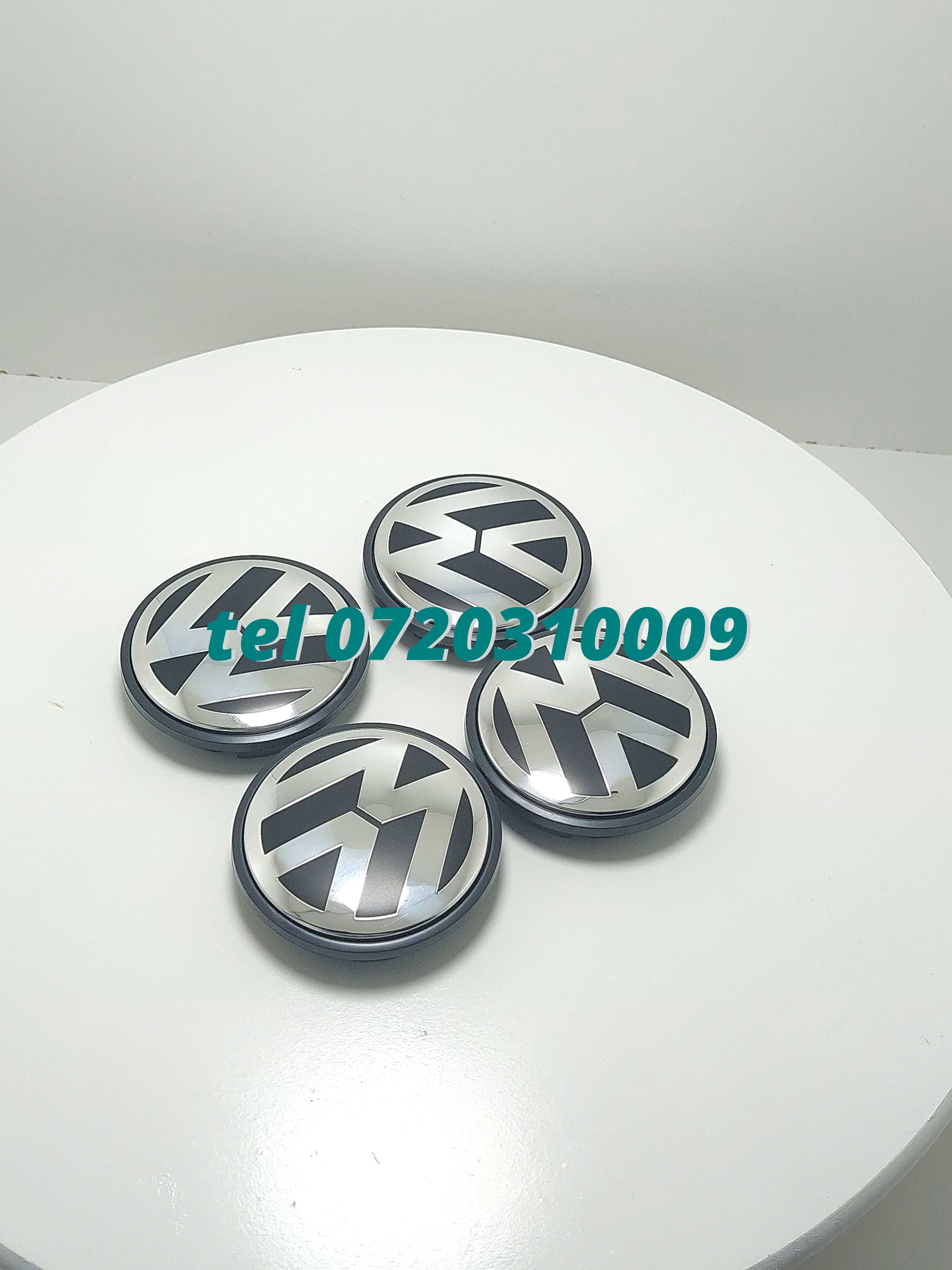 Set 4 Buc Capace Janta Aliaj Negru Cu Argintiu Vw