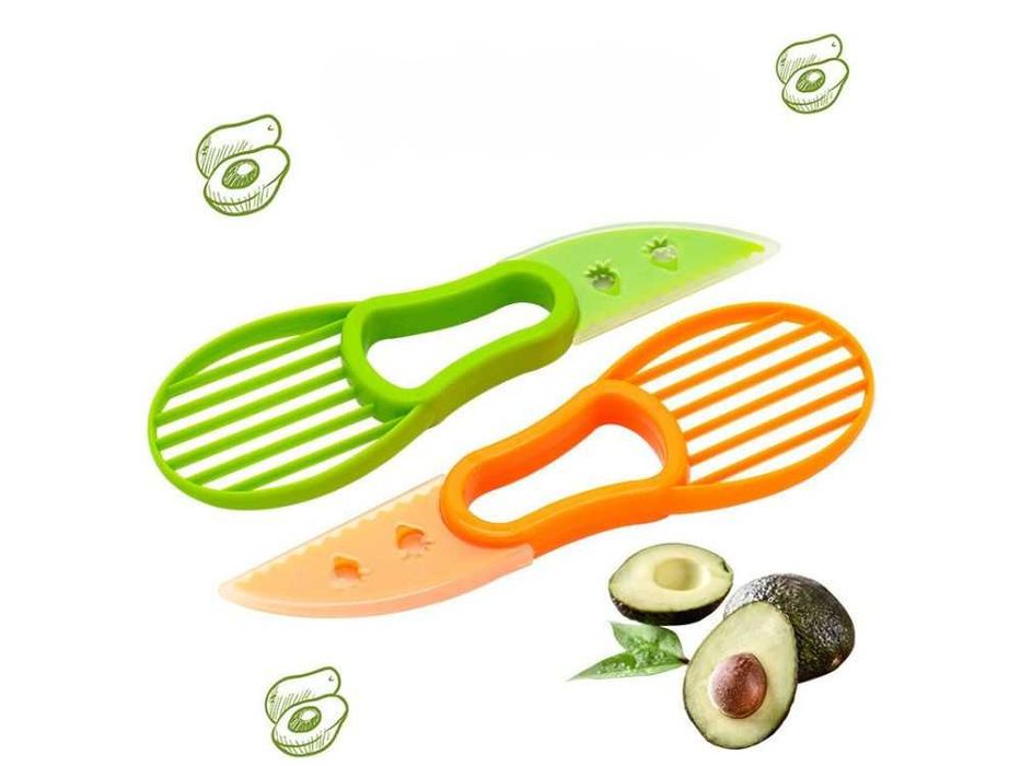 Cutit multifunctional avocado 3-in-1 taiere curatare scoaterea sambure