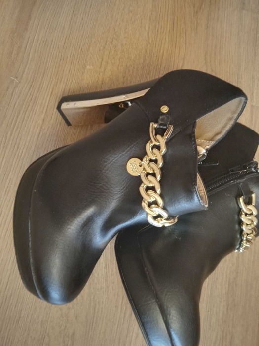 Дамски обувки естествена кожа на висок ток, токчета,луксозни