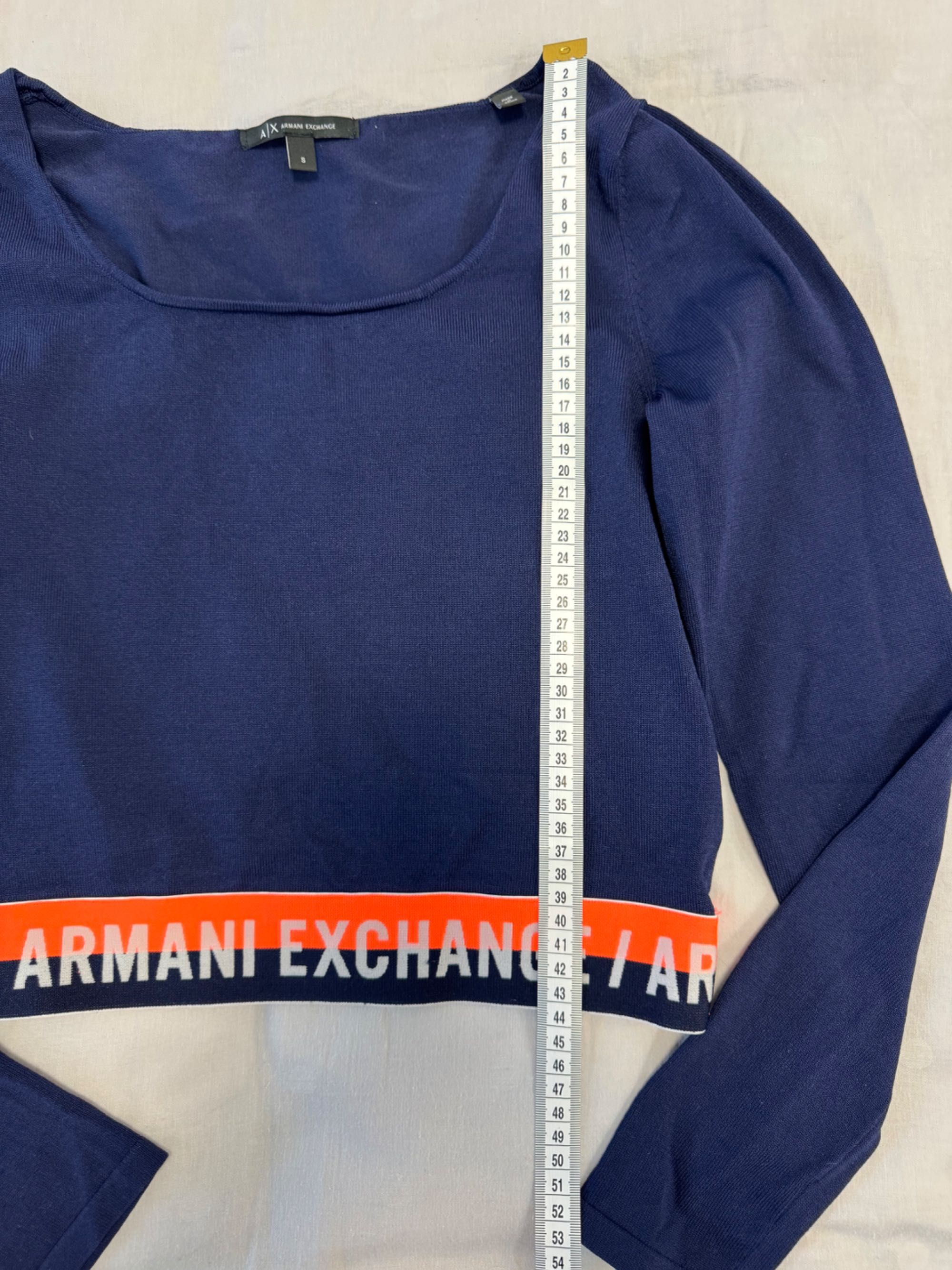 Оригинална къса блузка Armani Exchange