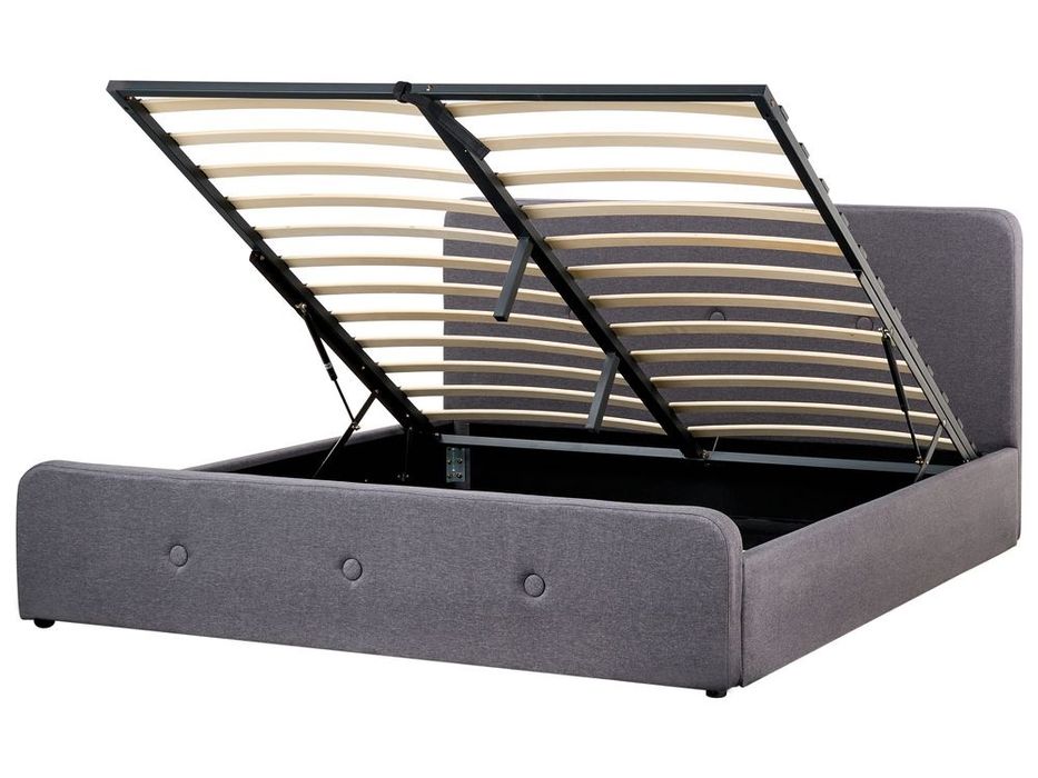 NOU Pat dormitor RENNES, 160-180/200cm, gri inchis