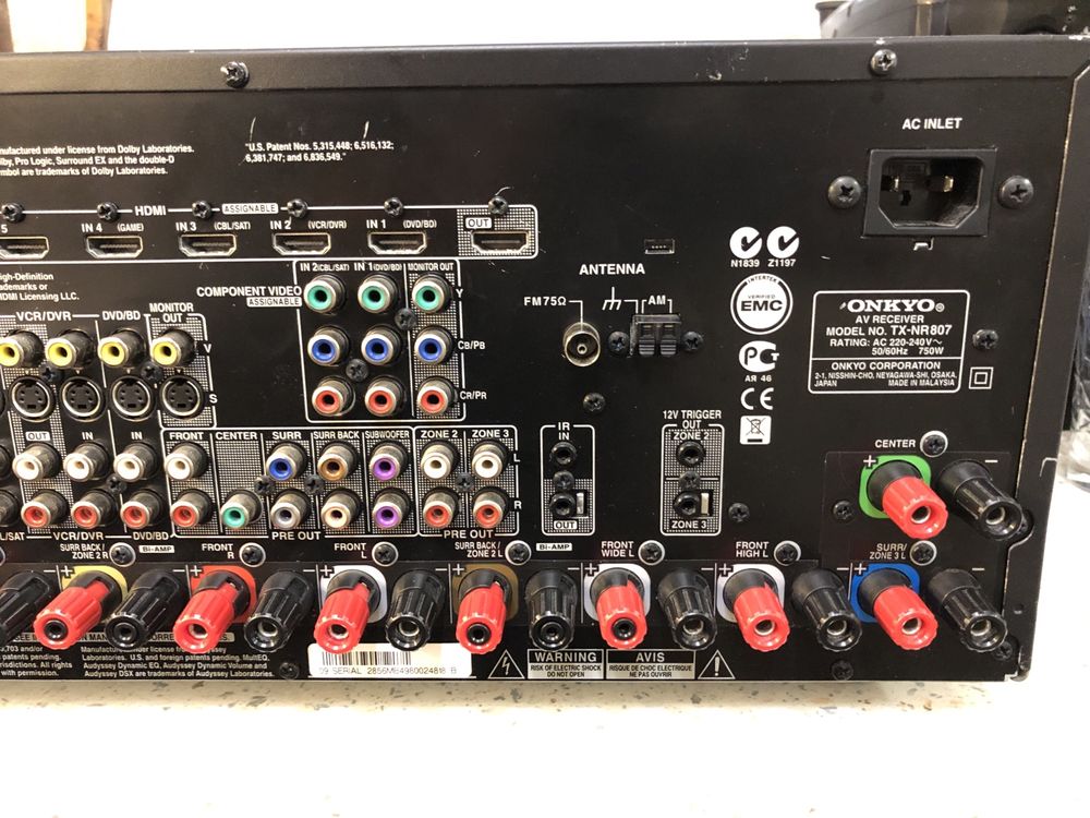 Onkyo TX-NR807 resiver