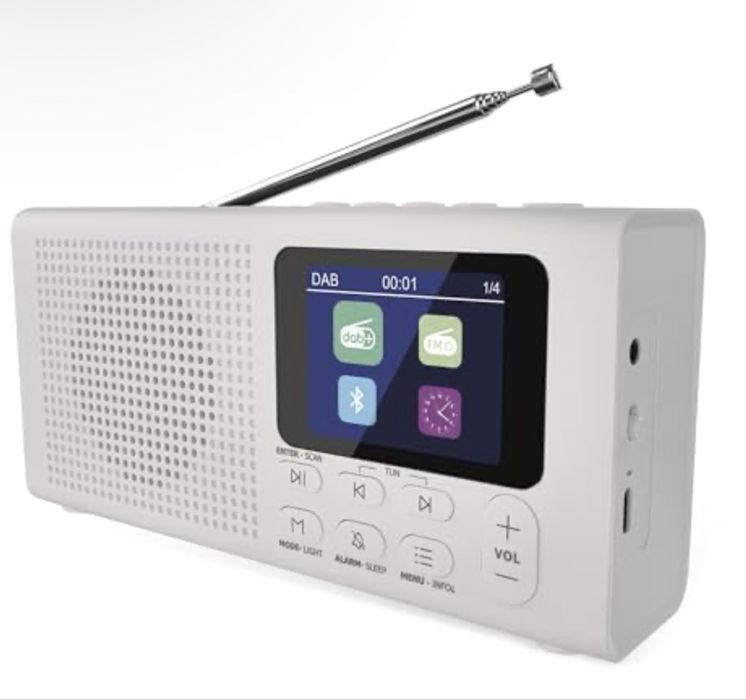 Radio EMOS DAB+ cu Bluetooth și alimentare dublă