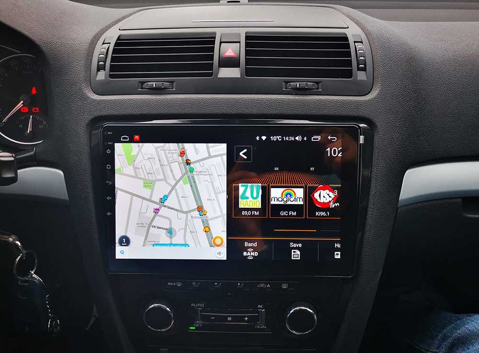 Navigatie Skoda Octavia 2 Octacore 4GB+32,10.1" QLED,SIM ,DSP,Android