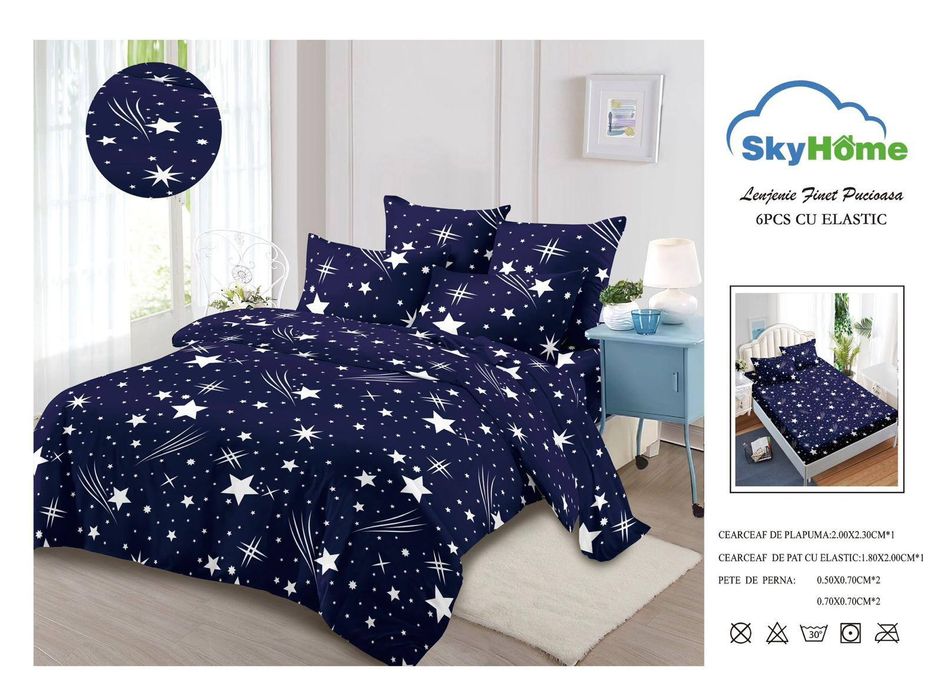 Lenjerie de pat finet 6 piese