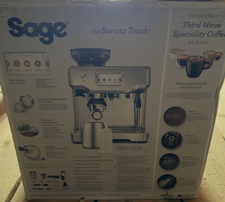Espressor SAGE Barista Touch SES880BSS