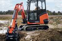 Miniexcavator minibuldo sapaturi cu operator de inchiriat