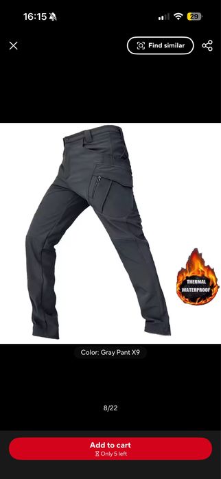 Pantaloni tactici iarna impermeabili