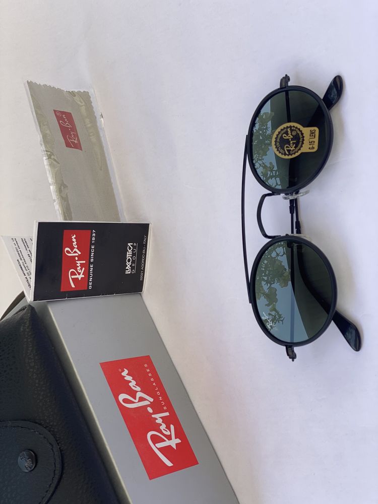 Ochelari de soare Ray Ban 3847N Oval Double Bridge Negrii Noi