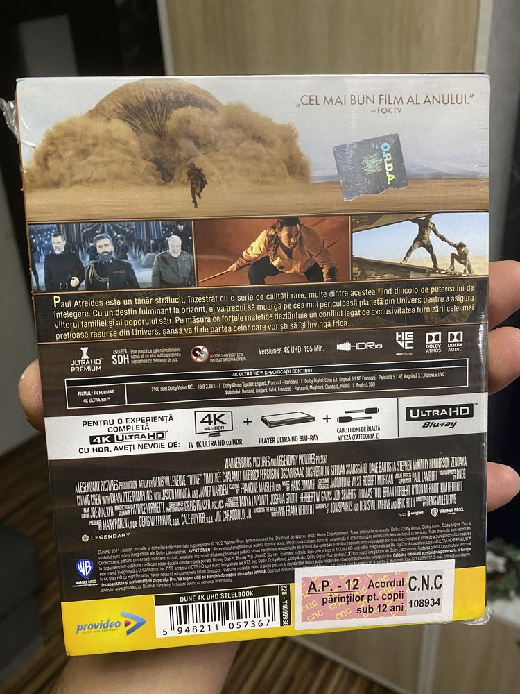 Blu-ray Dune Part 1 4K steelbook