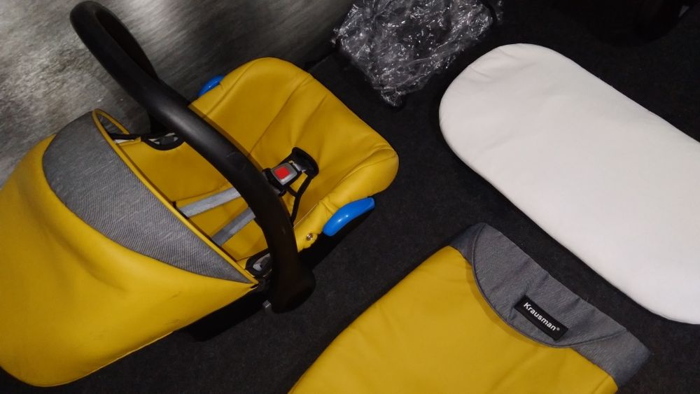 Cărucior/căruț copii 3 în 1 sport+landou+scaun auto.Krausman.