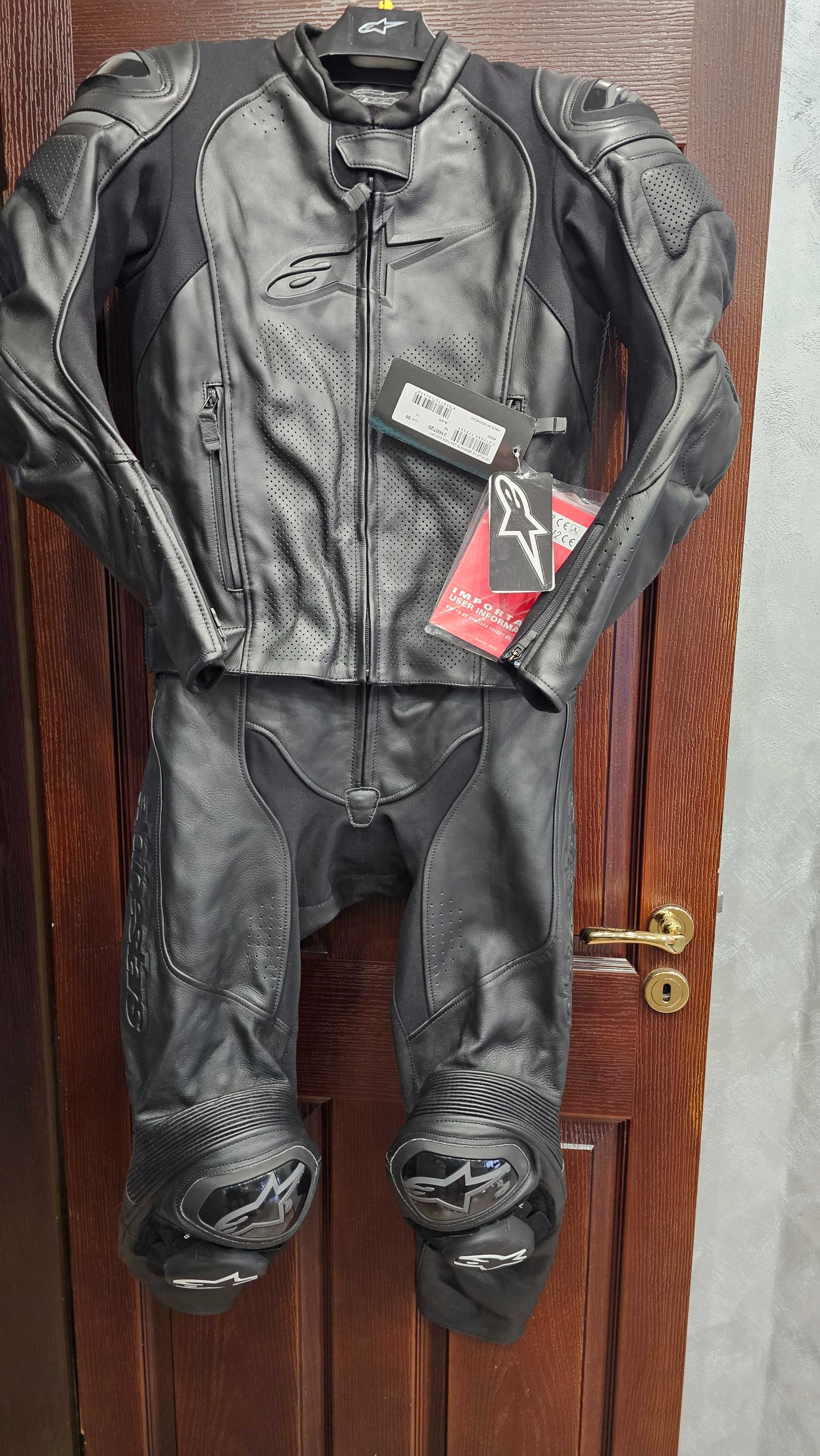 Мото екип Alpinestars GP PLUS V3 GRAPHITE LEATHER