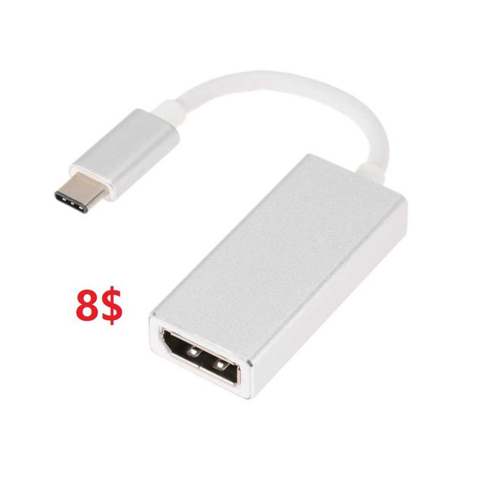 USB 3.1 Тип C к HDMI/DP 4К HDTV цифровой кабель-адаптер конвертер