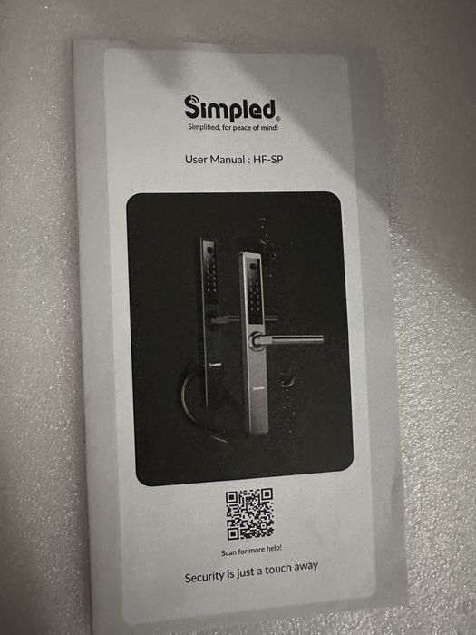 yală inteligentă Simpled HF-SP Slim Series Incuietoare usa smart