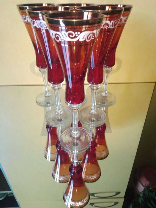 Фужеры 6 штук Чехословакия