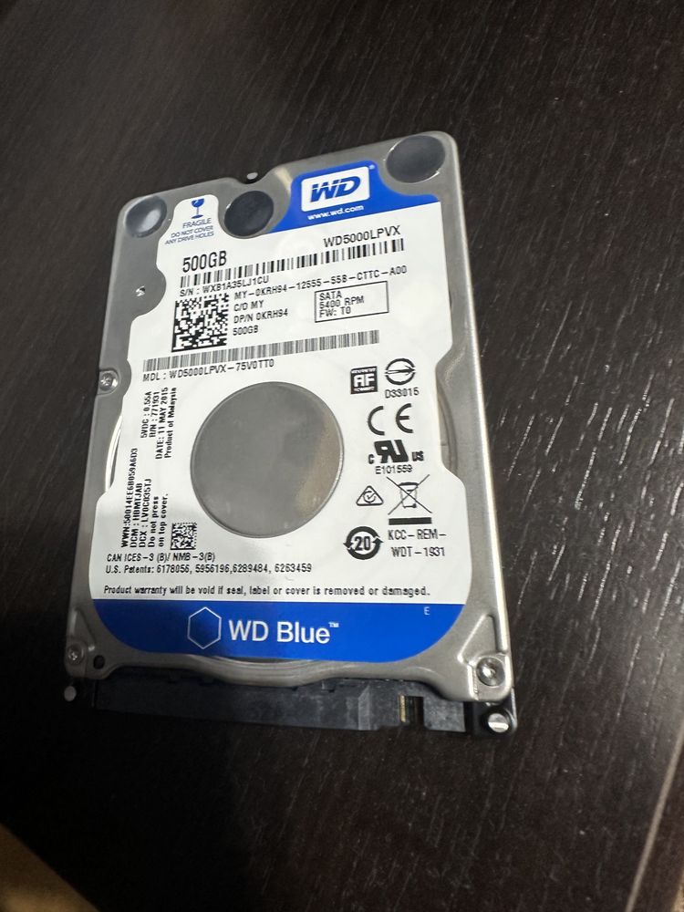 Vand hdd laptop 500 Gb WD