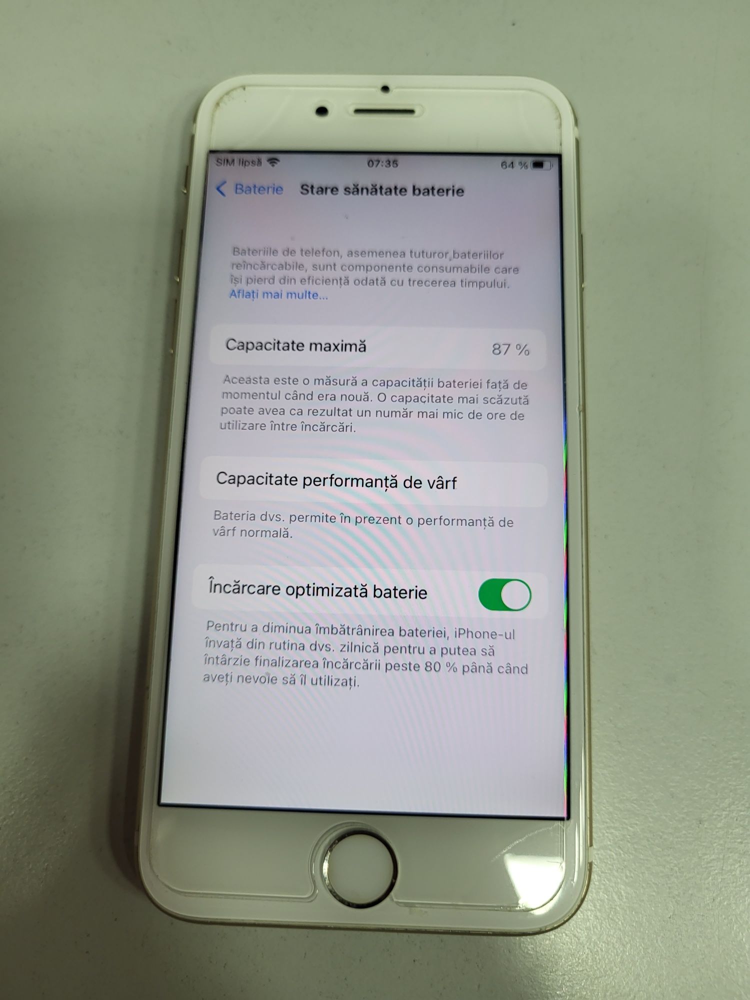 Iphone 6s Gold  Neverlock ca Nou Impecabil