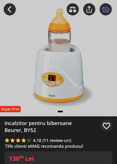 Incalzitor pentru biberoane Beurer
