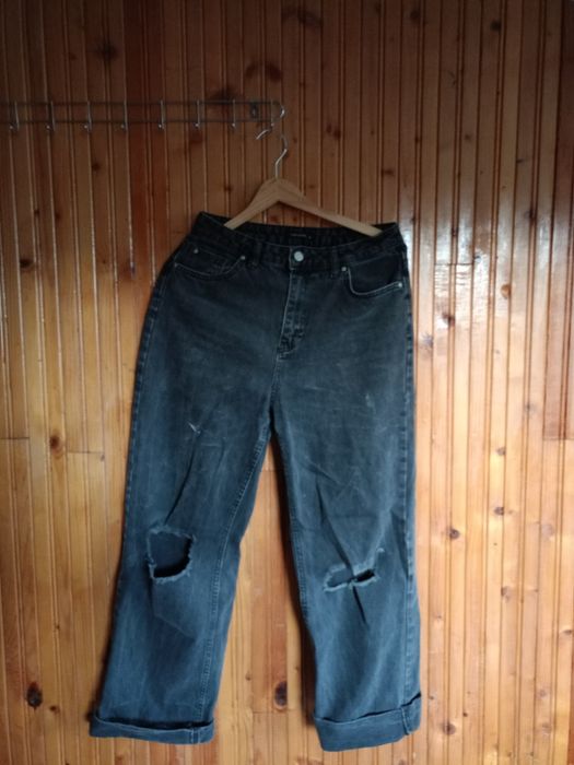 Дънки размер М в черен и син цвят