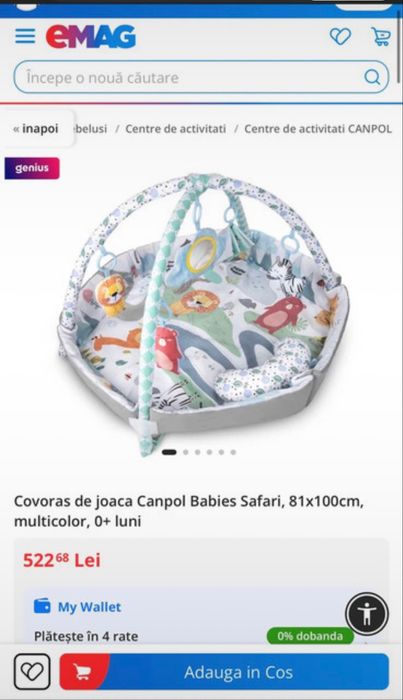 Covoraș de joacă Canpol Babies