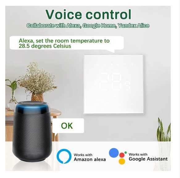 Termostat WiFi 16A Smart de Perete – Control prin Telefon