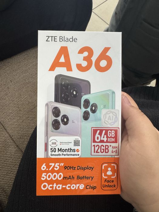 Zte a36 64 gb новый запечатанный