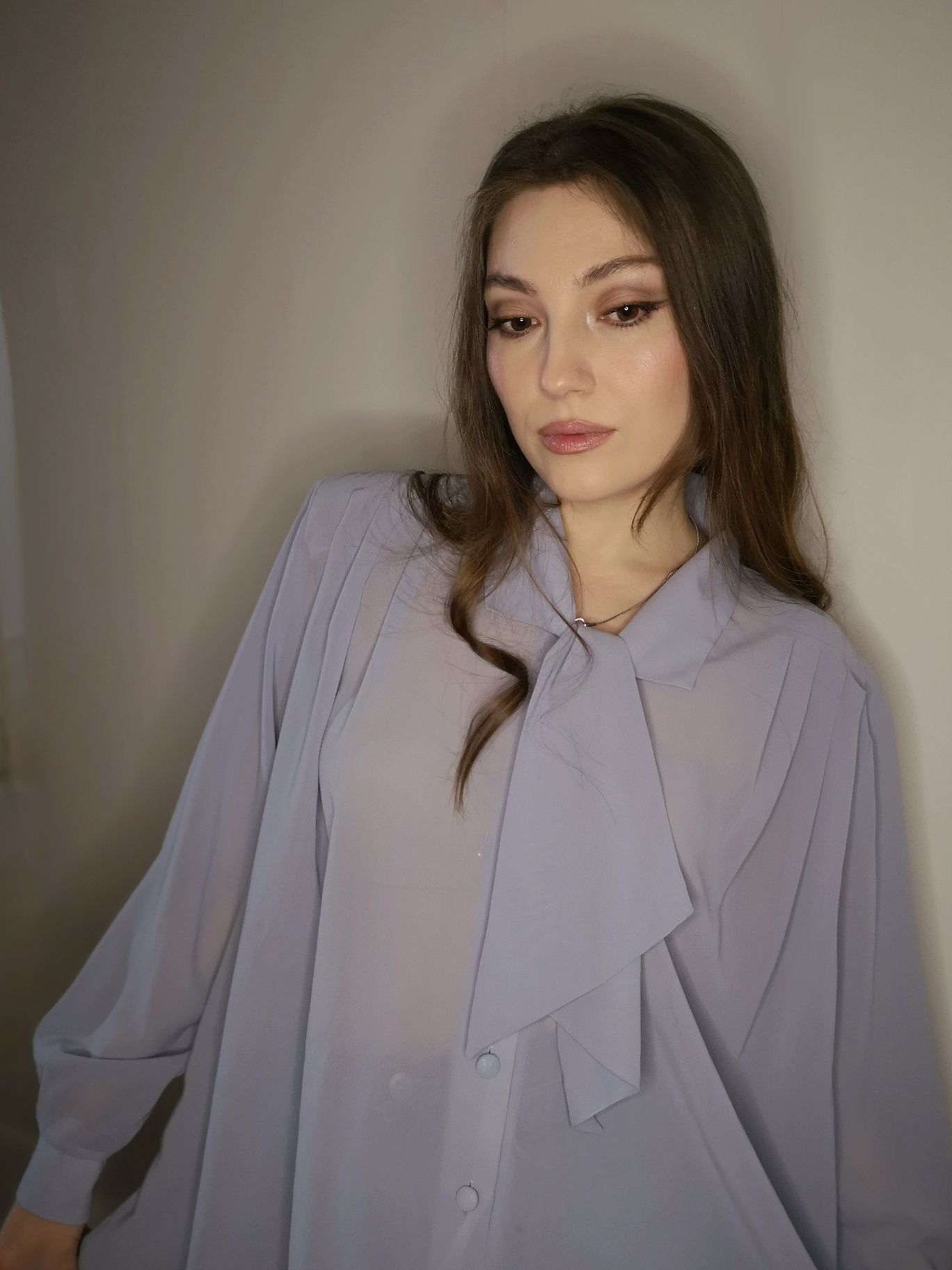 Блузка полупрозрачная