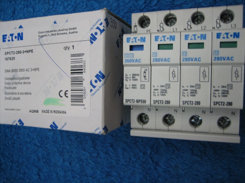 Limitator de supratensiuni EATON ELECTRIC SPCT2-280-3+NPE