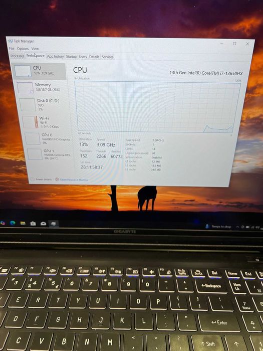 Hope Amanet P10/Laptop GigaByte G6X 9K,i7-13650HX,1 TB,16 GB 4060/8 GB