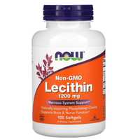 соевый Лецитин, 1200 мг, 200 мягких таблеток без ГМО Америка