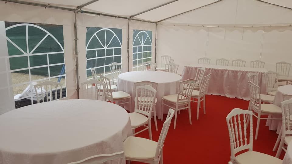 Шатри за празненства 6х10м, 6x12м или 6х14м, 100% водоустойчиви