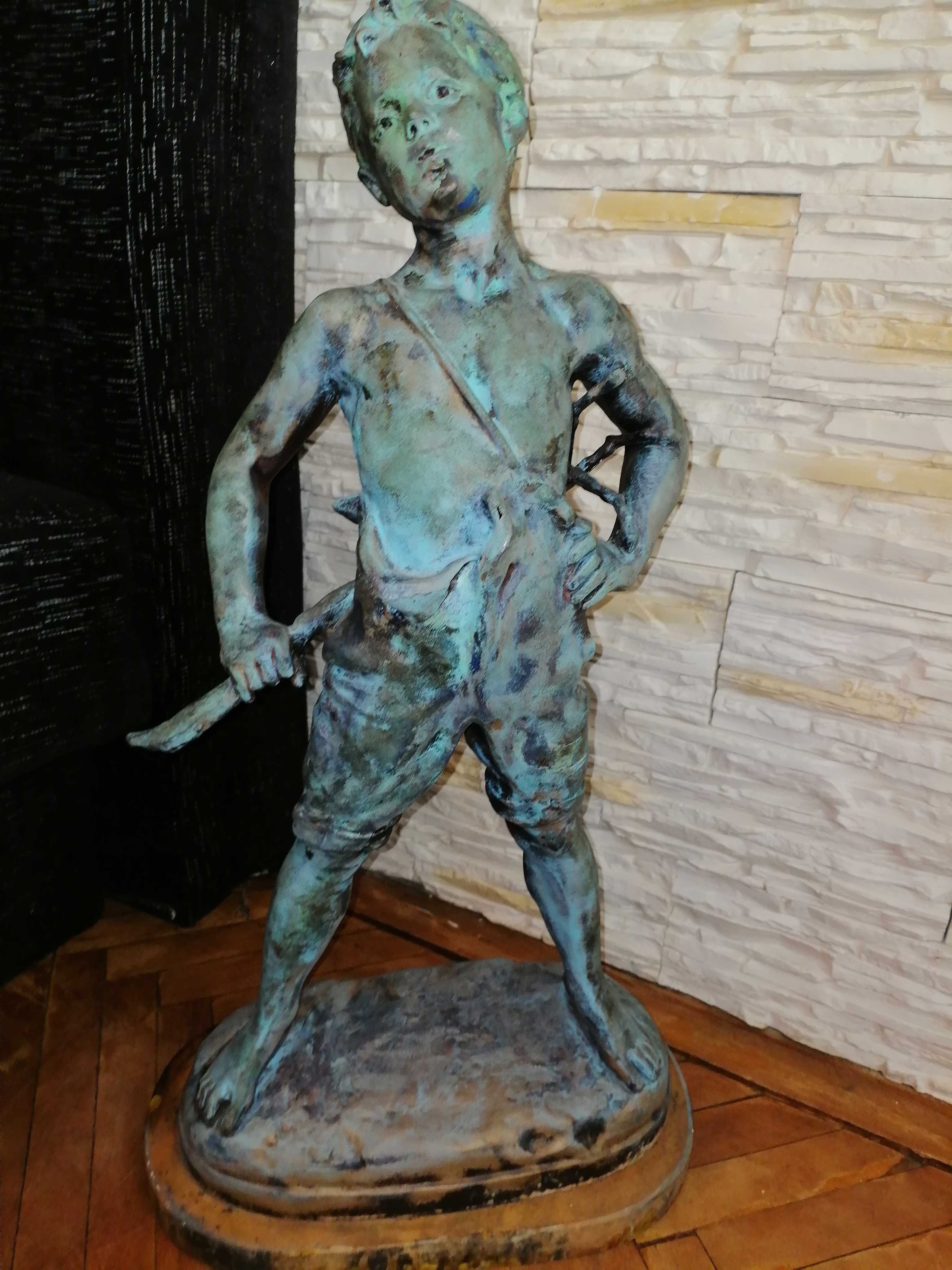 Statuie bronz masiv și marmura 70cm+voucher