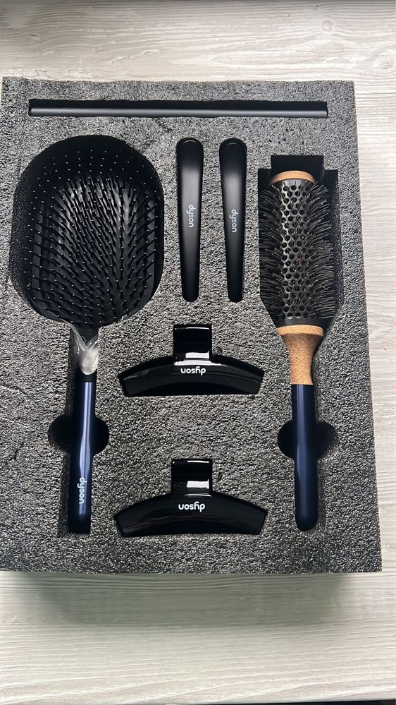 Set de accesorii pentru coafat, Dyson, (Rose Gold/Negru),